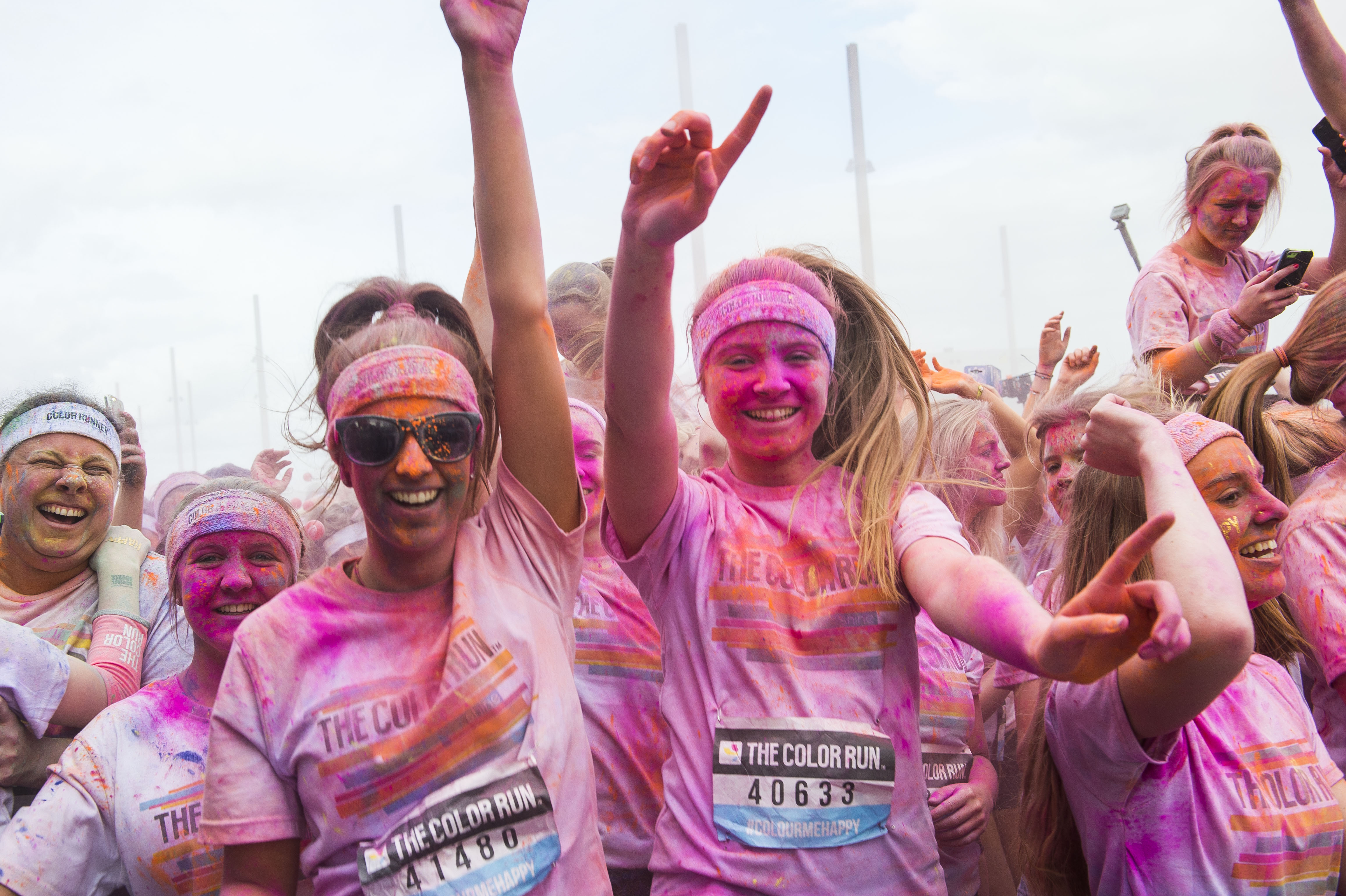 Group of runners taking part in a mass participation event
