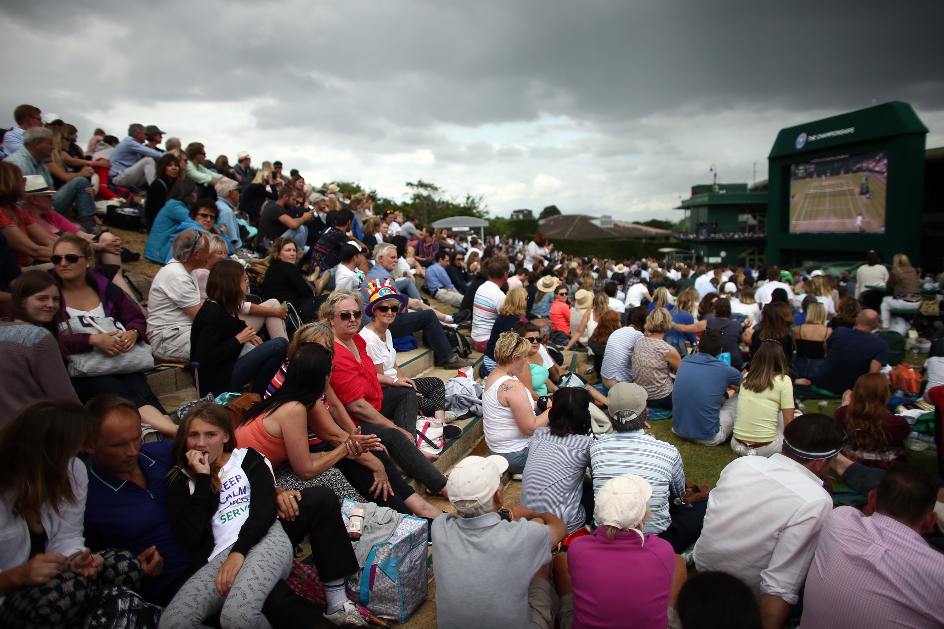 Crowd of people at an event